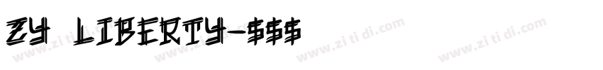 zy liberty字体转换